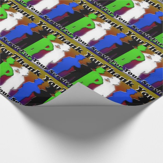 Hartelijk dank voor uw service cadeaupapier (Hoek)