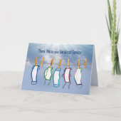 Hartelijk dank voor uw service, Coronavirus COVID- Kaart (Voorkant)