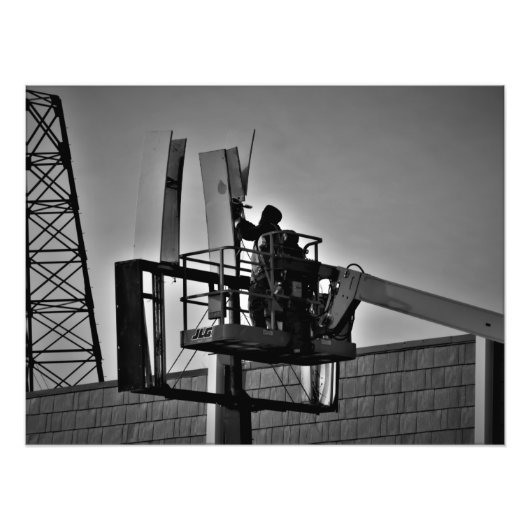 "Hartelijk dank voor uw service" Foto Afdruk (Voorkant)