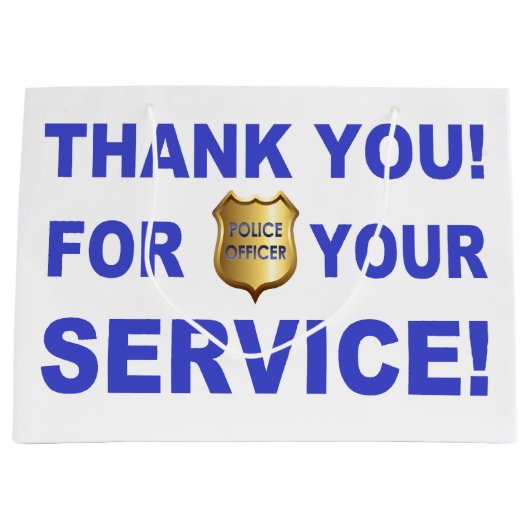 Hartelijk dank voor uw service groot cadeauzakje (Voorkant)