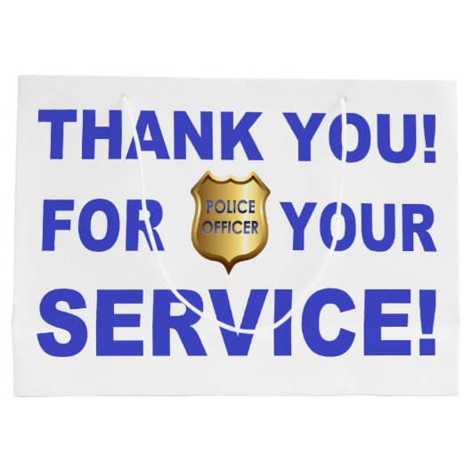 Hartelijk dank voor uw service groot cadeauzakje (Achterkant)