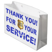 Hartelijk dank voor uw service groot cadeauzakje (Achterkant Gekanteld)
