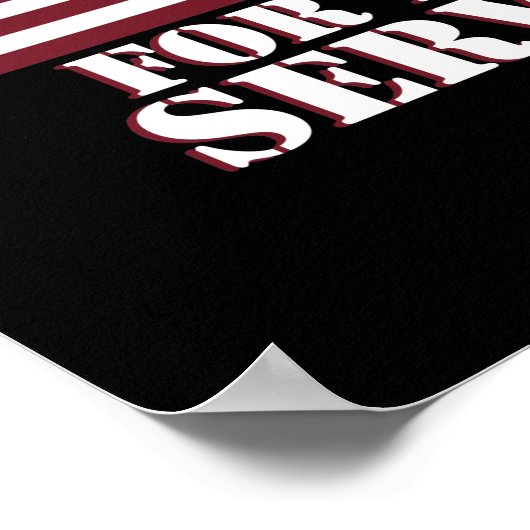 Hartelijk dank voor uw service Happy Veterans Day Poster (Hoek)