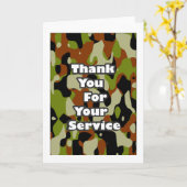 Hartelijk dank voor uw service kaart (Gele Bloem)