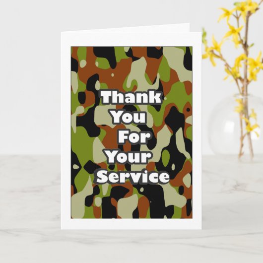 Hartelijk dank voor uw service kaart (Gele Bloem)