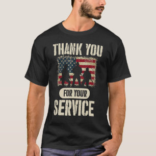 Hartelijk dank voor uw service met de Amerikaanse T-shirt