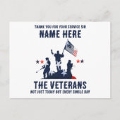 Hartelijk dank voor uw service op de Veterandagkaa Briefkaart (Voorkant)