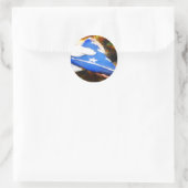 Hartelijk dank voor uw service ronde sticker (Tas)