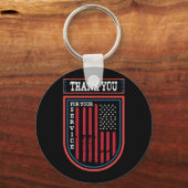 Hartelijk dank voor uw service sleutelhanger (Voorkant)