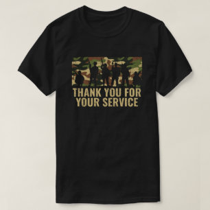 Hartelijk dank voor uw service t-shirt
