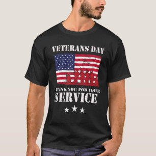 Hartelijk dank voor uw service veteranen op dag V T-shirt