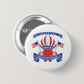 Hartelijk dank voor uw servicepatriotic ronde button 5,7 cm (Voorkant /achterkant)