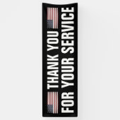 Hartelijk dank voor uw servicepatriottische Amerik Spandoek (Verticaal)
