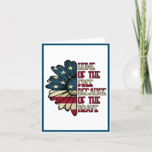 Hartelijk dank voor uw serviceveteraan bedankkaart