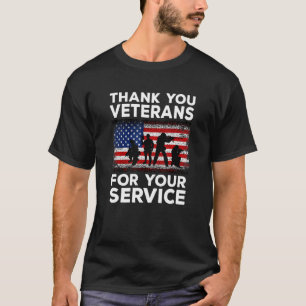 Hartelijk dank voor uw serviceveteraan Veteran van T-shirt
