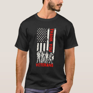 Hartelijk dank voor uw serviceveteraan Veteran van T-shirt