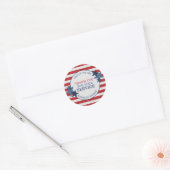 Hartelijk dank voor uw serviceveteranen Rustic Den Ronde Sticker (Envelop)