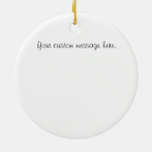 Hartelijk dank voor uw speciale versiering keramisch ornament (Achterkant)