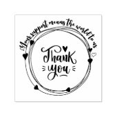 Hartelijk dank voor uw stempel voor uw bedrijf (Design)