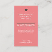 Hartelijk dank voor uw steun aan mijn bedrijf visitekaartje (Achterkant)