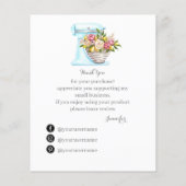 Hartelijk dank voor uw steun aan mijn kleine Visit (Achterkant)