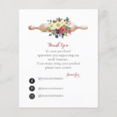 Hartelijk dank voor uw steun aan mijn kleine Visit (Achterkant)