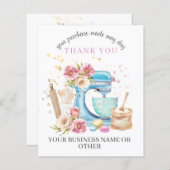 Hartelijk dank voor uw steun aan mijn kleine Visit (Voorkant / Achterkant)