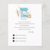 Hartelijk dank voor uw steun aan mijn kleine Visit (Achterkant)