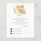 Hartelijk dank voor uw steun aan mijn kleine Visit (Achterkant)