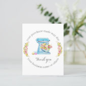 Hartelijk dank voor uw steun aan mijn kleine Visit (Staand voorkant)