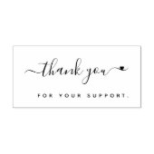 Hartelijk dank voor uw steun rubberstempel (Afrduk)