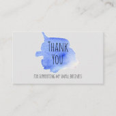 Hartelijk dank voor uw steun voor de Waterverf van Visitekaartje (Voorkant)