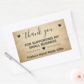 Hartelijk dank voor uw steun voor mijn label voor  (Envelop)