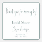 Hartelijk dank voor uw Sticker (Voorkant)