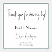 Hartelijk dank voor uw Sticker (Voorkant)