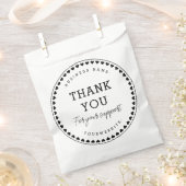 Hartelijk dank voor uw supportpapiertas bedankzakje (Geknipt)