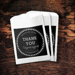 Hartelijk dank voor uw supportpapiertas bedankzakje