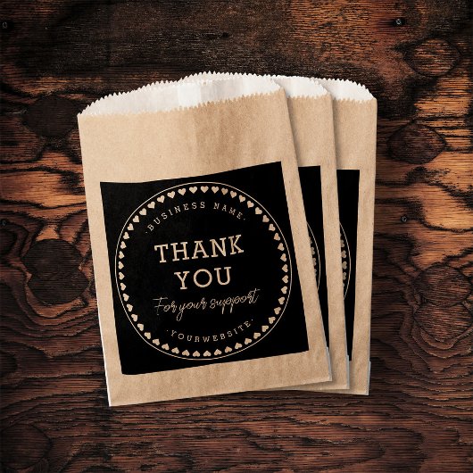 Hartelijk dank voor uw supportpapiertas bedankzakje