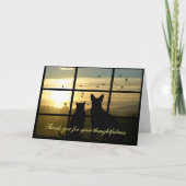 Hartelijk dank voor uw sympathie, voor uw doordach bedankkaart (Voorkant)