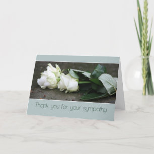 Hartelijk dank voor uw sympathiekaart bedankkaart
