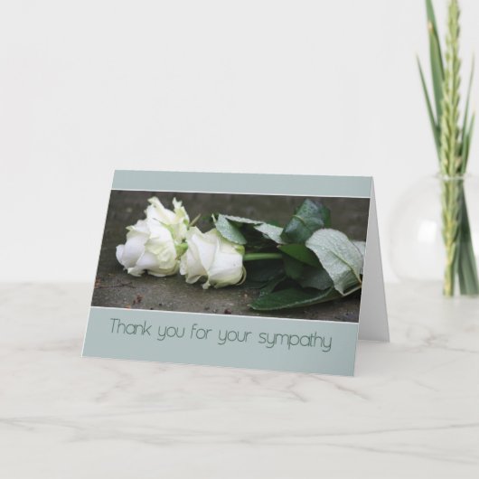 Hartelijk dank voor uw sympathiekaart bedankkaart (Voorkant)