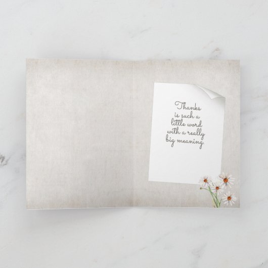 Hartelijk dank voor uw tablet in potlood Plant Kaart (Binnen)