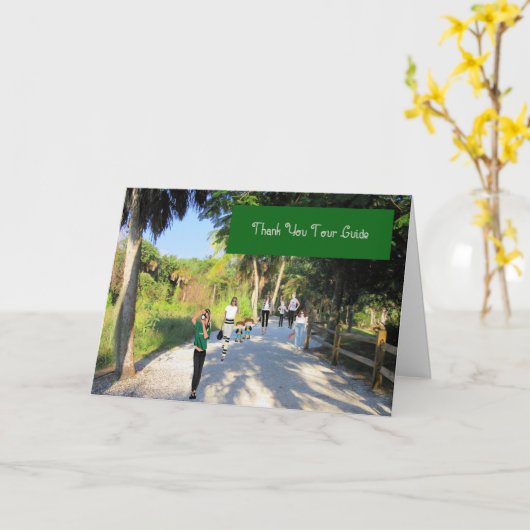 Hartelijk dank voor uw Tour Guide Kaart (Gele Bloem)