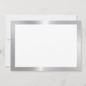 Hartelijk dank voor uw typografie, zilver en witte bedankkaart (Achterkant)