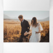 Hartelijk dank voor uw uitnodiging voor de bruilof (Binnenkant midden)