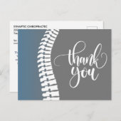 Hartelijk dank voor uw verwijzing 2 Chiropraktijk Briefkaart (Voorkant / Achterkant)