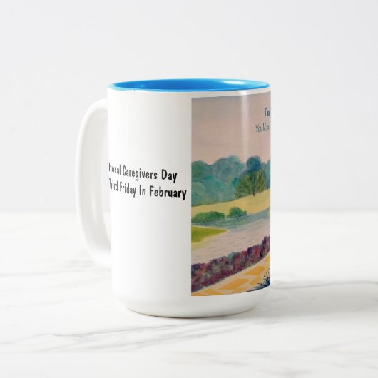 Hartelijk dank voor uw verzorgers tweekleurige koffiemok (Voorkant links)