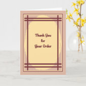 Hartelijk dank voor uw Visitekaartje voor bestelli Kaart (Gele Bloem)