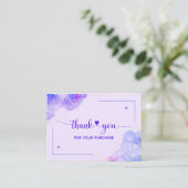 Hartelijk dank voor uw visitekaartje voor uw beste informatiekaartje (Staand voorkant)