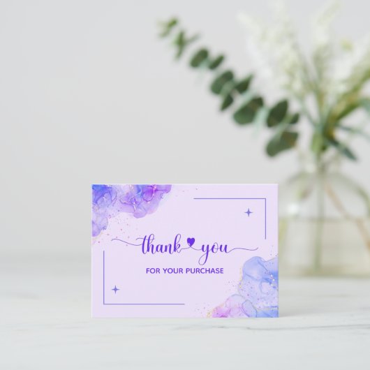 Hartelijk dank voor uw visitekaartje voor uw beste informatiekaartje (Staand voorkant)